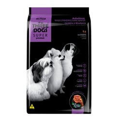 Ração Three Dogs Super Para Cães Adultos Raças Pequenas E Mini Cordeiro - 1Kg