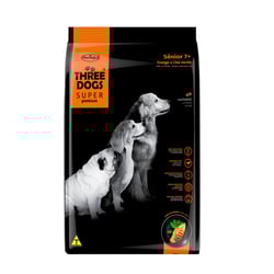 Ração Three Dogs Super Sênior Frango E Chá Verde Para Cães - 3Kg