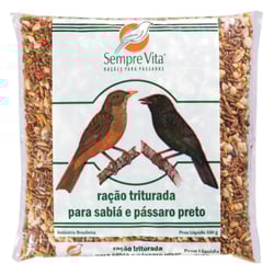 Ração Triturada Sempre Vita Para Sabiá E Pássaro Preto - 500G