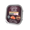 Ração Úmida Anti Bolas De Pelo Granplus Patê Sabor Salmão Para Gatos Adultos Castrados - 100G