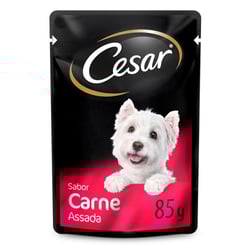 Ração Úmida Cesar Carne Assada Ao Molho Para Cães Adultos - 1 Sachê 85G