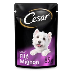 Ração Úmida Cesar Filé Mignon Para Cães Adultos - 85G Sachê