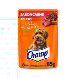 Ração Úmida Champ Sabor Caseiro Carne Para Cães Adultos - 85G