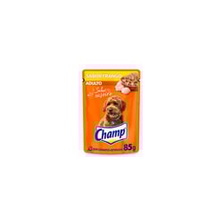 Ração Úmida Champ Sabor Caseiro Frango 85G Para Cães Adultos - Sachê