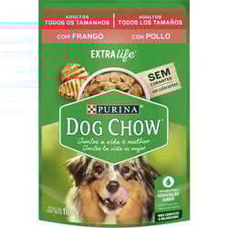 Ração Úmida Dog Chow Adulto Frango - 1 Unidade (100G)