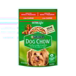 Ração Úmida Dog Chow Carne Para Cães Adultos De Raças Pequenas - 100G