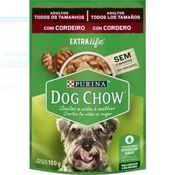 Ração Úmida Dog Chow Cordeiro Para Cães Adultos De Raças Pequenas - 100G