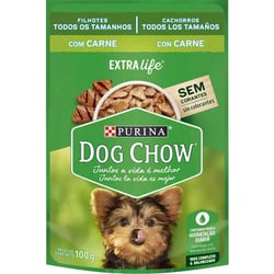 Ração Úmida Dog Chow Filhote Carne E Arroz 100G - 1 Unidade