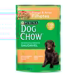 Ração Úmida Dog Chow Filhotes Frango E Arroz - 100G
