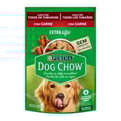 Ração Úmida Dog Chow Sabor Carne Para Cães Adultos - 100G