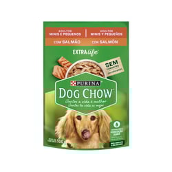 Ração Úmida Dog Chow Salmão Para Cães Adultos Mini E Pequenos - 100G