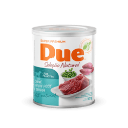 Ração Úmida Due Seleção Natural Carne E Legumes Para Cães Filhotes - 300G