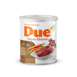 Ração Úmida Due Seleção Natural Carne, Frango E Legumes Para Cães Sênior - 300G