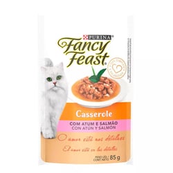 Ração Úmida Fancy Feast Casserole Atum E Salmão Para Gatos - 85G