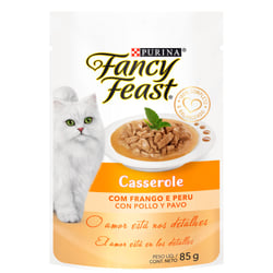 Ração Úmida Fancy Feast Casserole Frango E Peru - 85G