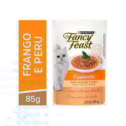 Ração Úmida Fancy Feast Casserole Sabor Frango E Peru Para Gatos - 85G