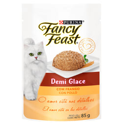 Ração Úmida Fancy Feast Demi Glace Frango - 85G