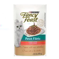 Ração Úmida Fancy Feast Petit Filets Sabor Carne Para Gatos - 85G