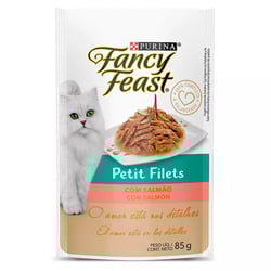 Ração Úmida Fancy Feast Petit Filets Salmão Para Gatos - 85G Sachê