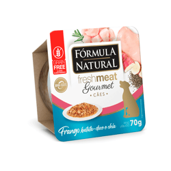 Ração Úmida Fórmula Natural Fresh Meat Gourmet Patê Frango Para Cães Adultos - 70G
