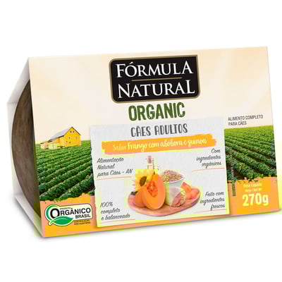Ração Úmida Fórmula Natural Organic Para Cães - Frango, Abóbora E Quinoa 270G