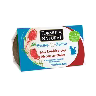 Ração Úmida Fórmula Natural Para Gatos Adultos Sabor Cordeiro Com Alecrim - 100G
