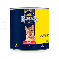 Ração Úmida Foster Patê Sabor Carne 280G Para Gatos