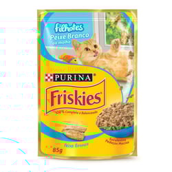 Ração Úmida Friskies Peixe Para Gatos Filhotes - 1 Sachê 85G