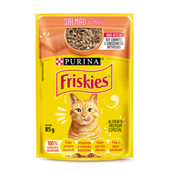 Ração Úmida Friskies Salmão Ao Molho Para Gatos Adultos - 85G