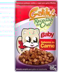 Ração Úmida Gatitus Baby Sabores Da Carne Para Gatos - 1 Unidade 85G