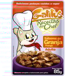 Ração Úmida Gatitus Sabores Da Granja Frango - 85G