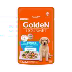 Ração Úmida Golden Gourmet Filhotes Frango - 85G - 1 Sachê - 1 Unidade