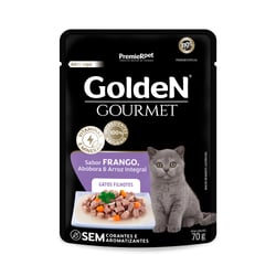 Ração Úmida Golden Gourmet Filhotes Gatos Frango - 70G - 1 Sachê - 1 Unidade