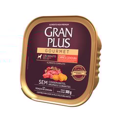 Ração Úmida Granplus Gourmet Carne E Cenoura Para Cães Adultos - 300G
