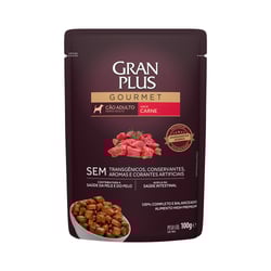 Ração Úmida Granplus Gourmet Carne Para Cães Adultos - 100G - 100 Gramas