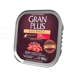 Ração Úmida Granplus Gourmet Carne Para Gatos Adultos - 100G - 100 Gramas