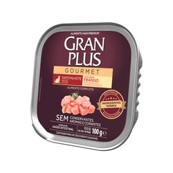 Ração Úmida Granplus Patê Gourmet Frango Para Gatos Filhotes - 100G