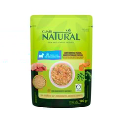 Ração Úmida Guabi Natural Carne, Frango E Vegetais Para Cães - 100G