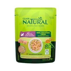 Ração Úmida Guabi Natural Frango E Cereais Para Gatos Adultos - 85G