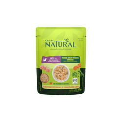 Ração Úmida Guabi Natural Gatos Adultos Sabor Frango, Cereais Integrais E Vegetais - 85G