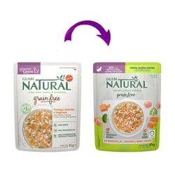 Ração Úmida Guabi Natural Grain Free Para Gatos Castrados - Sachê Salmão E Frango 85G