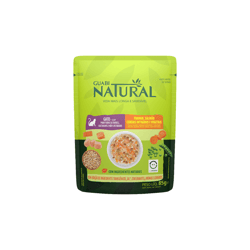 Ração Úmida Guabi Natural Para Gatos Castrados Sabor Salmão E Frango - 85G