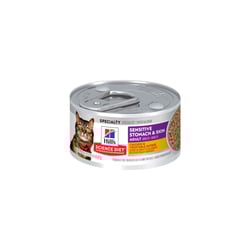 Ração Úmida Hill'S Science Diet Pele Sensível Sabor Frango E Vegetais 85G Para Gatos Adultos