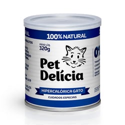 Ração Úmida Hipercalórica Pet Delícia Para Gatos - 320G