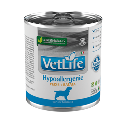 Ração Úmida Hipoalergênica Vet Life Para Cães - 300G