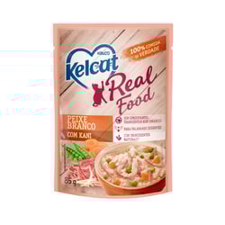 Ração Úmida Kelcat Sabor Peixe E Kani 85G Para Gatos - 1 Unidade