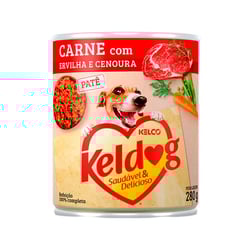 Ração Úmida Keldog Para Cães Sabor Carne E Cenoura - 280G