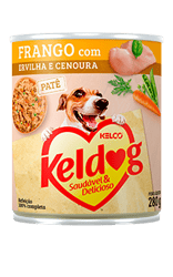 Ração Úmida Keldog Patê Sabor Frango Com Ervilha E Cenoura Para Cães - 280G