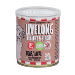 Ração Úmida Livelong Javali 300G Para Cachorros