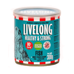 Ração Úmida Livelong Peixe 300G Para Cães